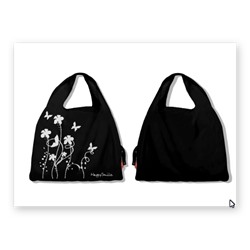 Эко-сумка (бабочки) Цвет черный